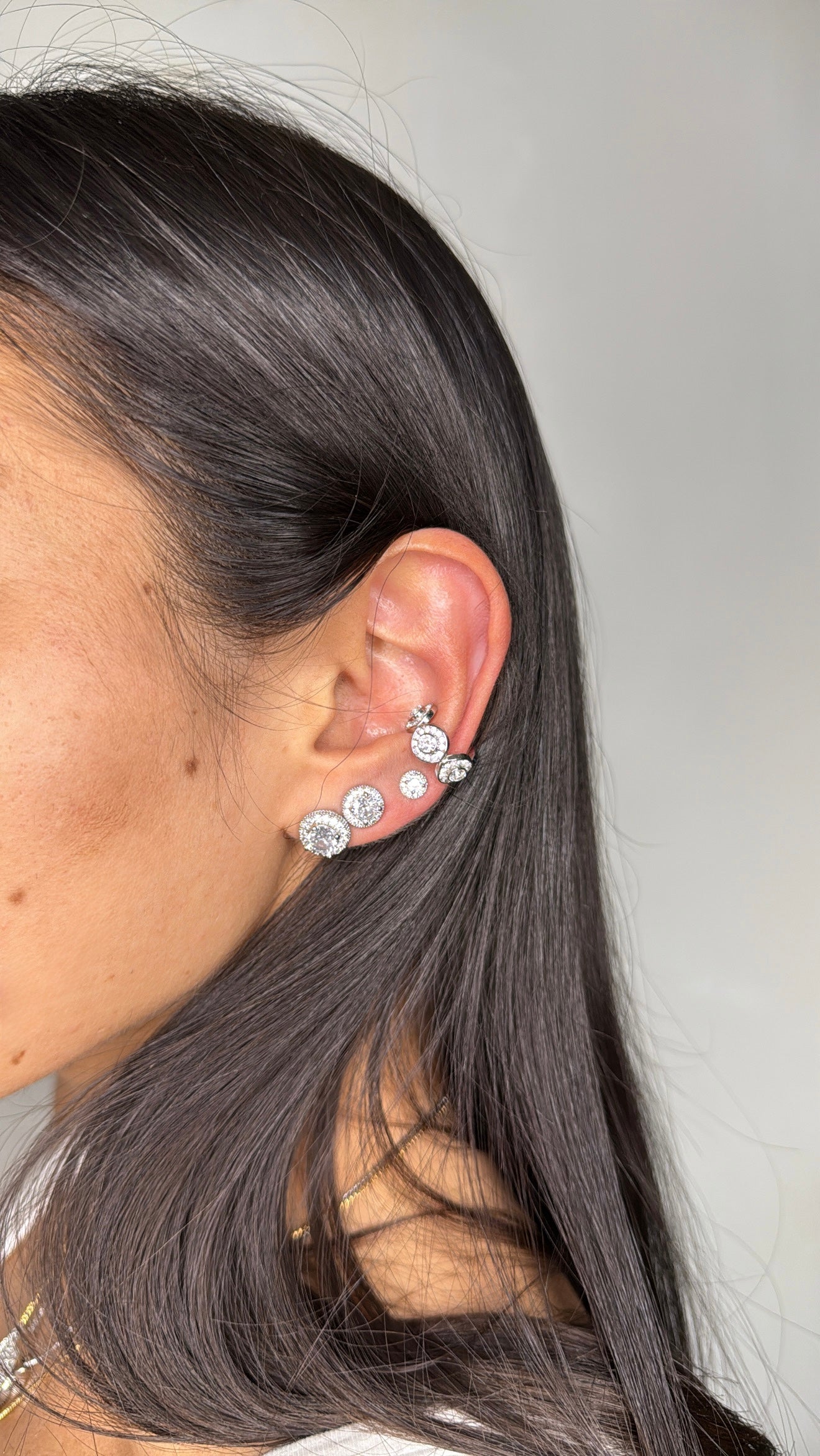 EarCuff Punto Luce Silver