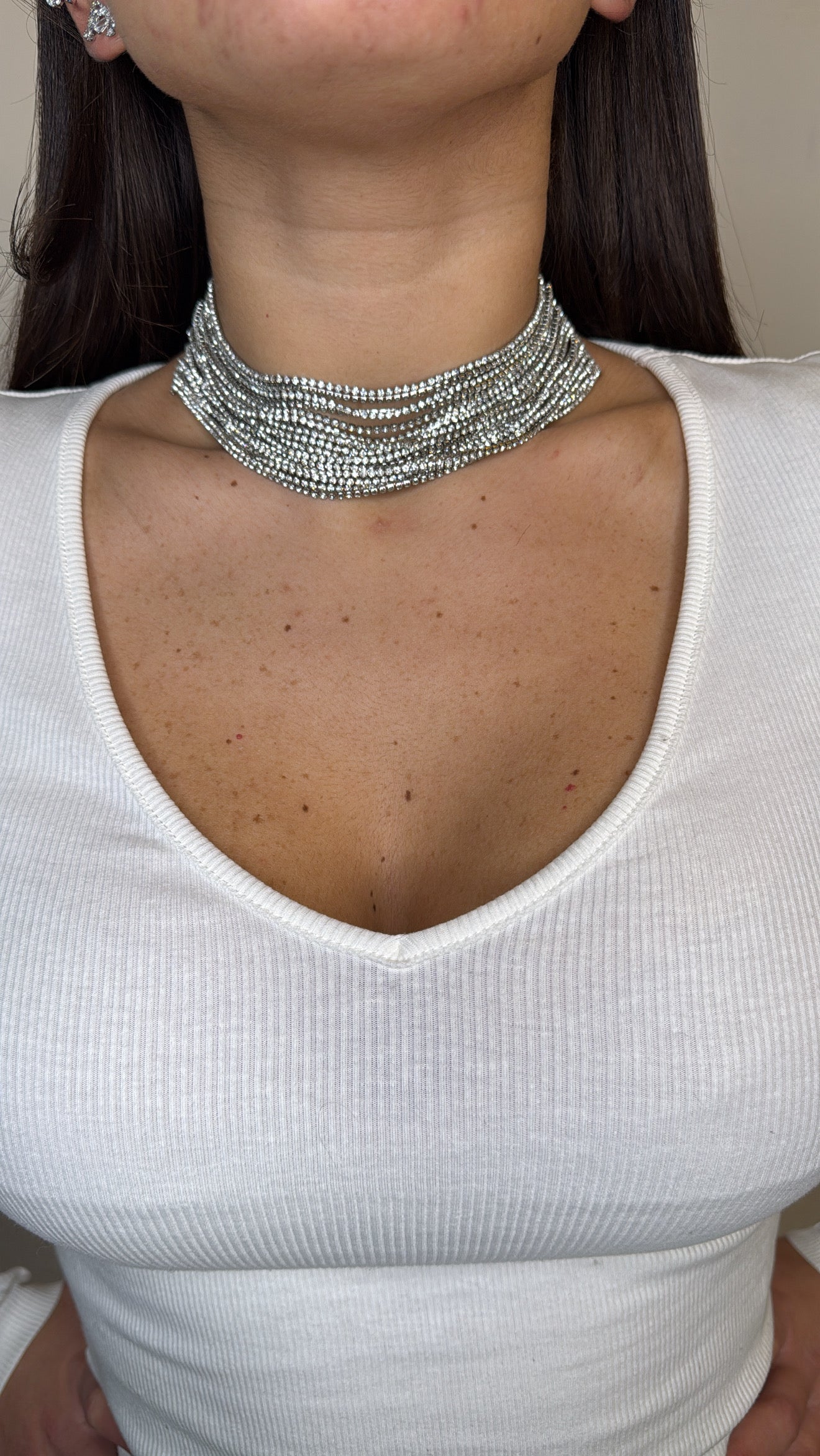 Choker " Multi Tennis Silver"