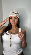 Cappello Crochet Beige