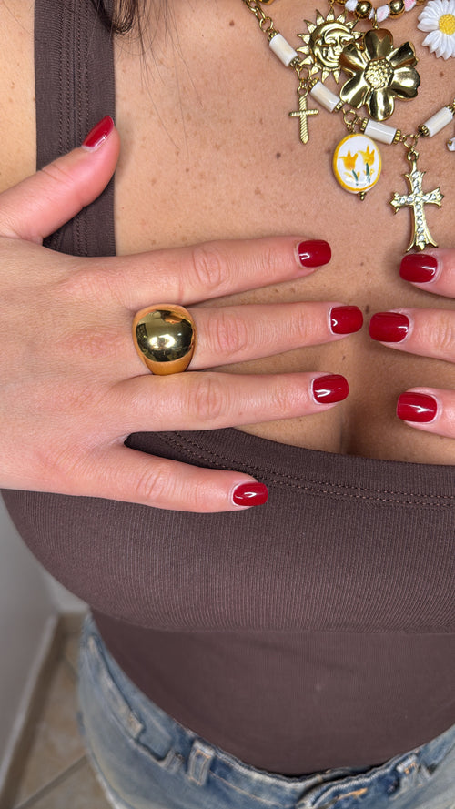 Anello Big Bubble Gold