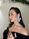 Orecchino Maxi Flower Silver