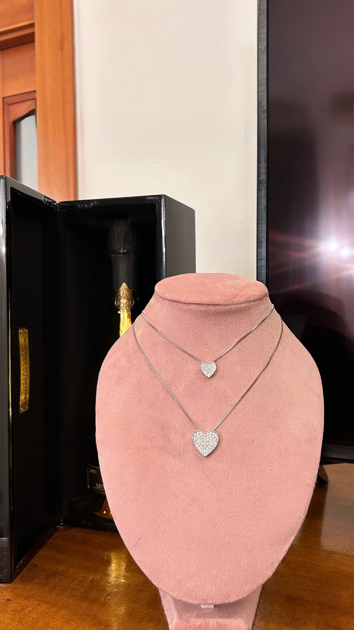 Collana Cuore Pave Silver