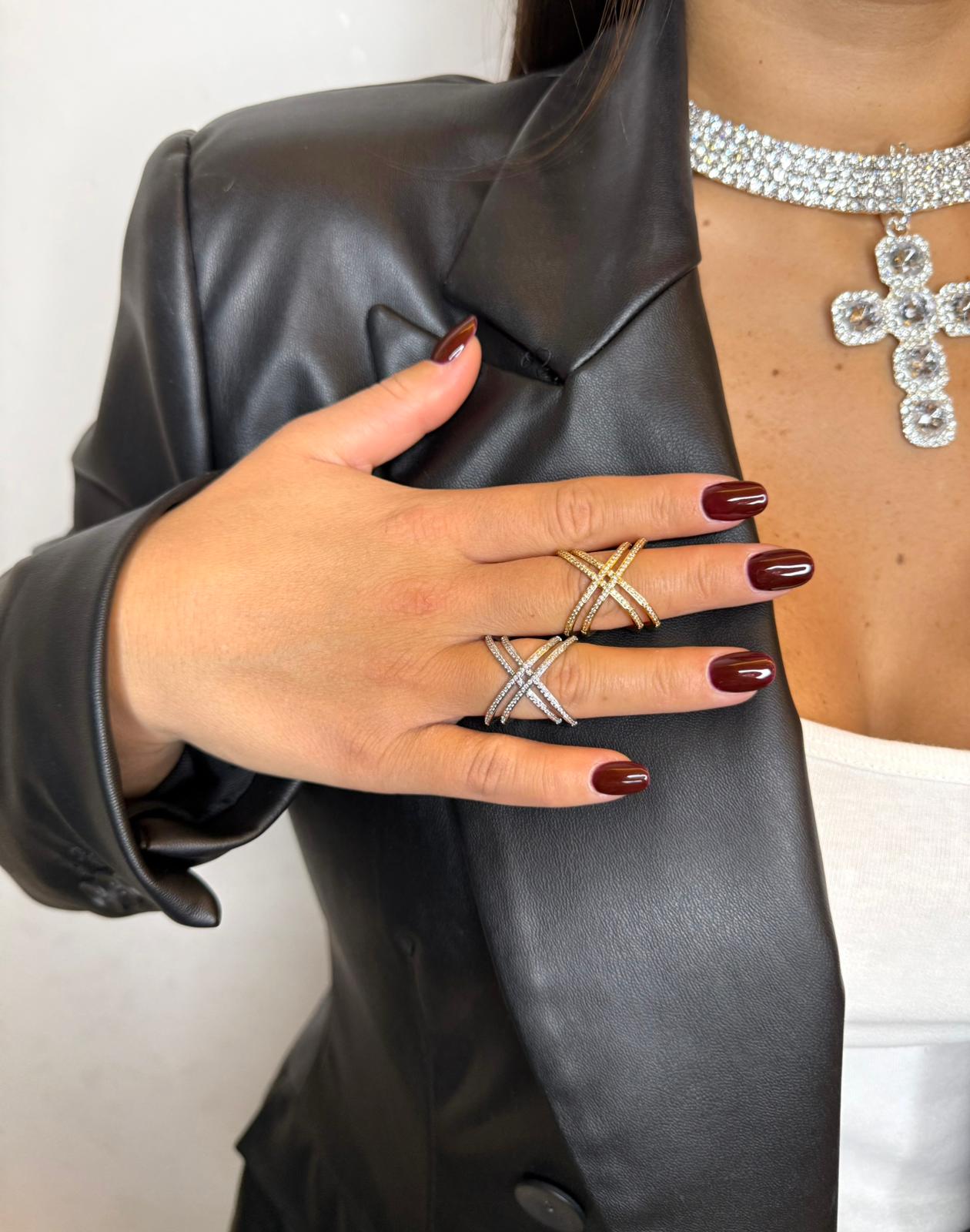 Anello doppio incrocio