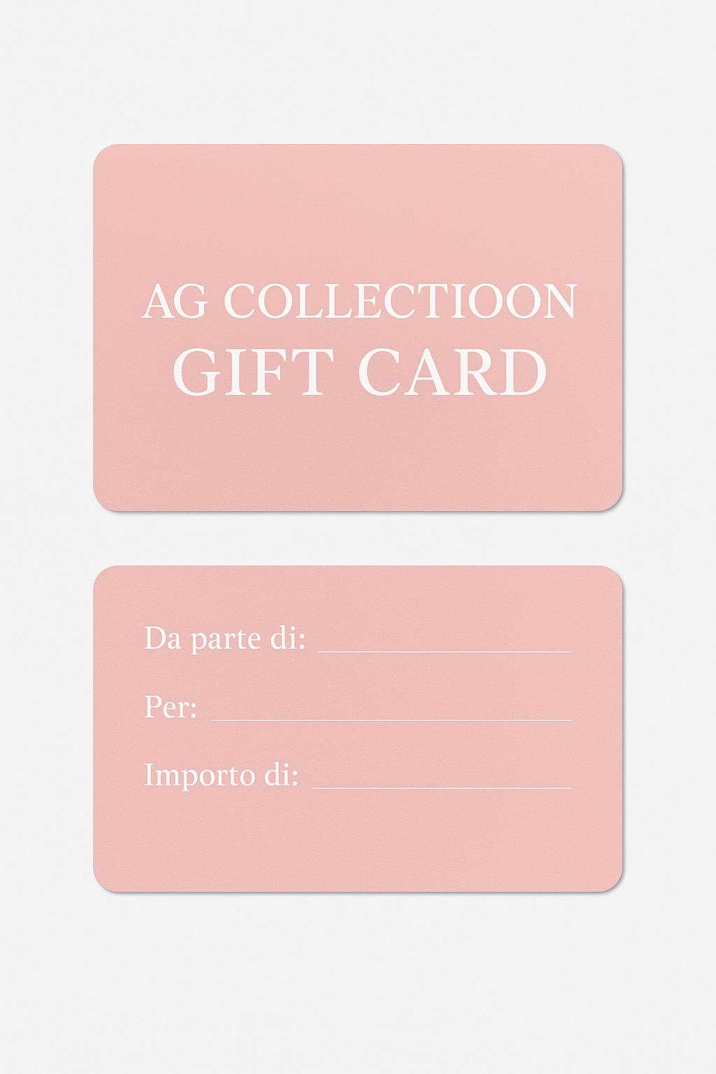 Gift Card Ag Collectioon